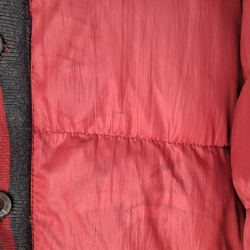 Robert Phillipe Men's Hooded Puffer Jacket Size XL Maroon - Picture 9 of 9